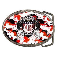 Combat76 Flame Thrower Series Belt Buckle (oval) by Combat76clothing