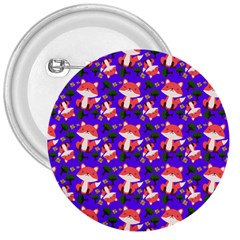 Fox And Trees Pattern Blue 3  Buttons by snowwhitegirl