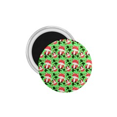 Fox And Trees Pattern Green 1 75  Magnets