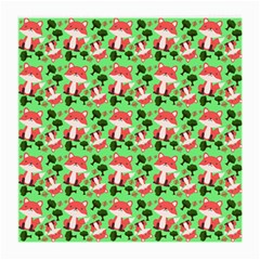 Fox And Trees Pattern Green Medium Glasses Cloth by snowwhitegirl