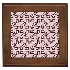 Bento Lunch Pink Framed Tiles by snowwhitegirl