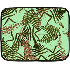 Fern Green Double Sided Fleece Blanket (mini)  by snowwhitegirl