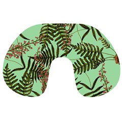 Fern Green Travel Neck Pillows by snowwhitegirl