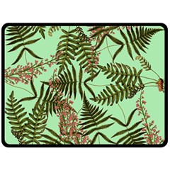 Fern Green Double Sided Fleece Blanket (large)  by snowwhitegirl