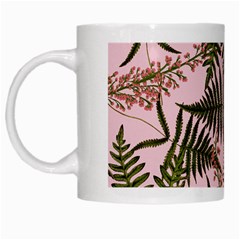 Fern Pink White Mugs by snowwhitegirl