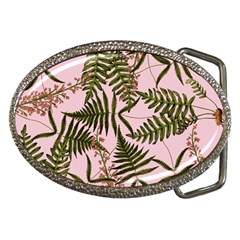 Fern Pink Belt Buckles by snowwhitegirl