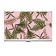 Fern Pink Business Card Holder by snowwhitegirl