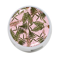 Fern Pink 4-port Usb Hub (one Side) by snowwhitegirl