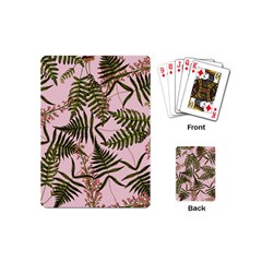 Fern Pink Playing Cards (mini) by snowwhitegirl