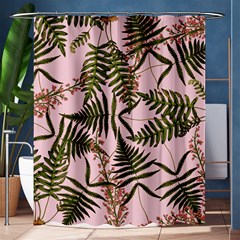 Fern Pink Shower Curtain 60  X 72  (medium)  by snowwhitegirl