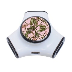 Fern Pink 3-port Usb Hub by snowwhitegirl