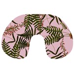 Fern Pink Travel Neck Pillows Front