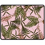 Fern Pink Double Sided Fleece Blanket (Medium)  58.8 x47.4  Blanket Front