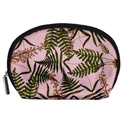 Fern Pink Accessory Pouch (large) by snowwhitegirl