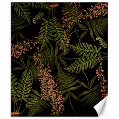 Fern Black Canvas 20  X 24  by snowwhitegirl