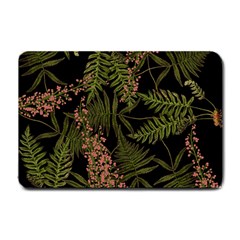 Fern Black Small Doormat  by snowwhitegirl