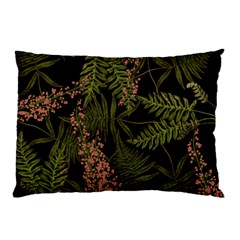 Fern Black Pillow Case by snowwhitegirl