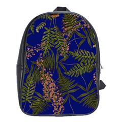 Fern Blue School Bag (large) by snowwhitegirl