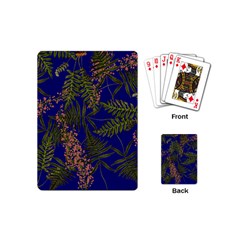 Fern Blue Playing Cards (mini) by snowwhitegirl