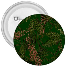 Fern Dark Green 3  Buttons by snowwhitegirl