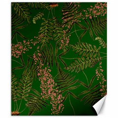 Fern Dark Green Canvas 8  X 10  by snowwhitegirl