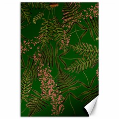 Fern Dark Green Canvas 12  X 18  by snowwhitegirl