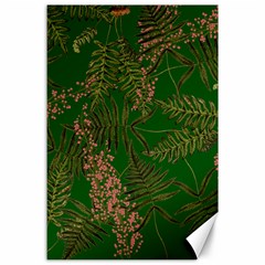 Fern Dark Green Canvas 24  X 36  by snowwhitegirl