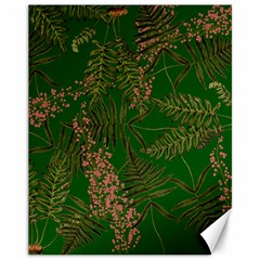 Fern Dark Green Canvas 11  X 14  by snowwhitegirl