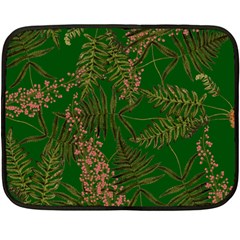 Fern Dark Green Double Sided Fleece Blanket (mini)  by snowwhitegirl