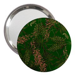 Fern Dark Green 3  Handbag Mirrors by snowwhitegirl