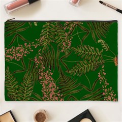 Fern Dark Green Cosmetic Bag (xxxl) by snowwhitegirl