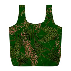 Fern Dark Green Full Print Recycle Bag (l) by snowwhitegirl