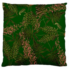 Fern Dark Green Standard Flano Cushion Case (two Sides) by snowwhitegirl