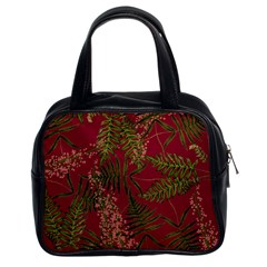 Fern Red Classic Handbag (two Sides) by snowwhitegirl