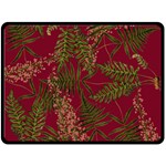 Fern Red Double Sided Fleece Blanket (Large)  80 x60  Blanket Back