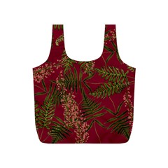 Fern Red Full Print Recycle Bag (S)