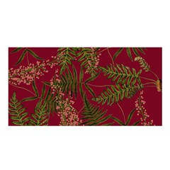 Fern Red Satin Shawl