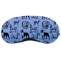 Dog Pattern Blue Sleeping Masks by snowwhitegirl