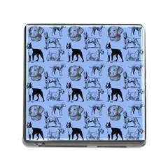 Dog Pattern Blue Memory Card Reader (square 5 Slot) by snowwhitegirl