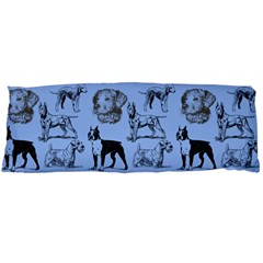 Dog Pattern Blue Body Pillow Case (dakimakura) by snowwhitegirl