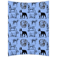 Dog Pattern Blue Back Support Cushion by snowwhitegirl