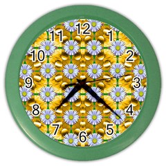 Summer Decorative Festive Color Wall Clock by pepitasart