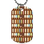 Candy Popsicles Brown Dog Tag (Two Sides) Front