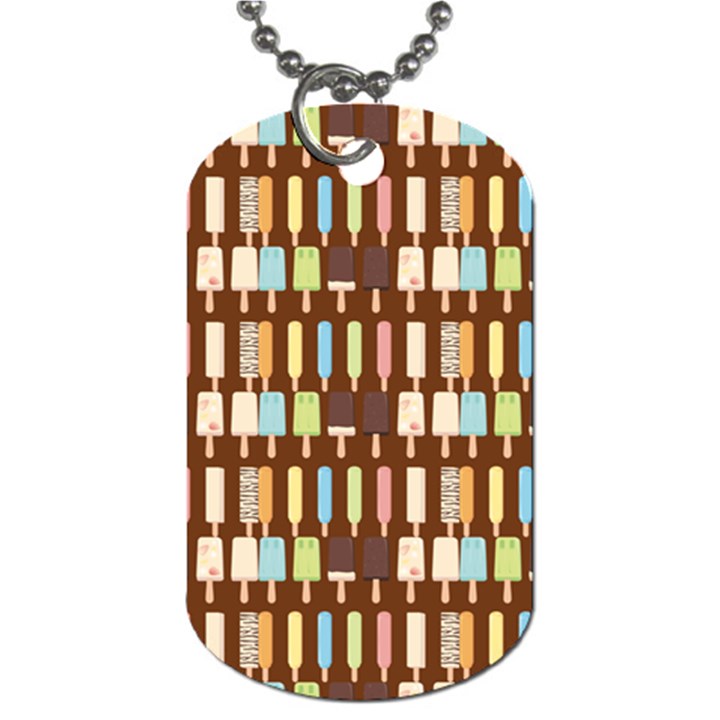 Candy Popsicles Brown Dog Tag (Two Sides)