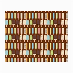 Candy Popsicles Brown Small Glasses Cloth (2-side) by snowwhitegirl