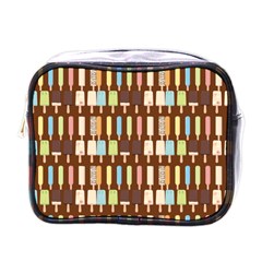 Candy Popsicles Brown Mini Toiletries Bag (one Side) by snowwhitegirl