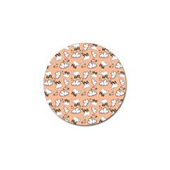 Vintage Lamb Pattern Peach Golf Ball Marker (10 Pack) by snowwhitegirl