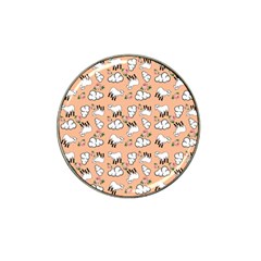 Vintage Lamb Pattern Peach Hat Clip Ball Marker (10 Pack) by snowwhitegirl