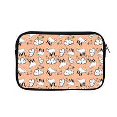 Vintage Lamb Pattern Peach Apple Macbook Pro 13  Zipper Case by snowwhitegirl