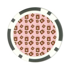 Shopping Bag Pattern Pink Poker Chip Card Guard by snowwhitegirl